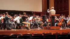 Prove generali per l'orchestra del Festival Pianistico internazionale Di Brescia e Bergamo