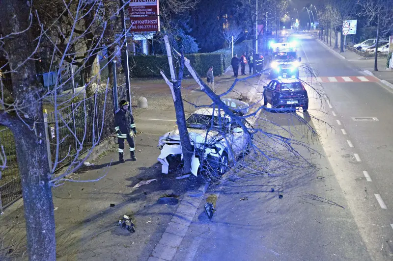 Incidente nella notte a Gussago