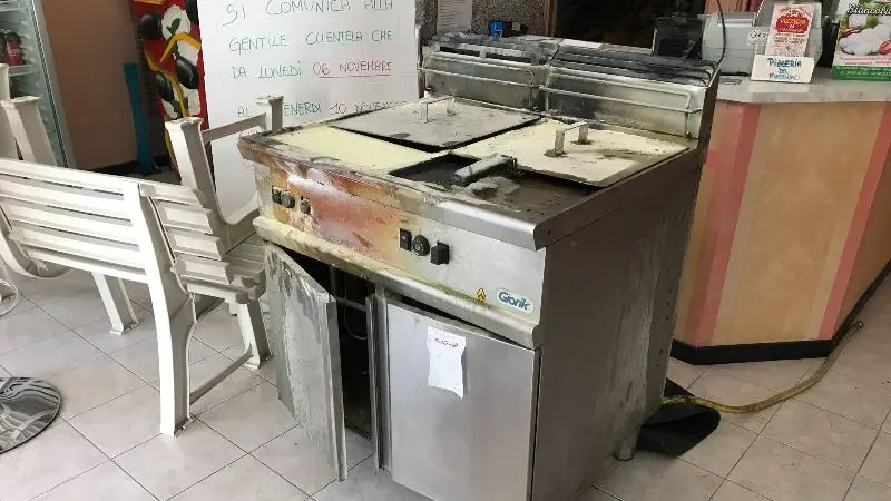 Fiamme in pizzeria, paura a Bedizzole