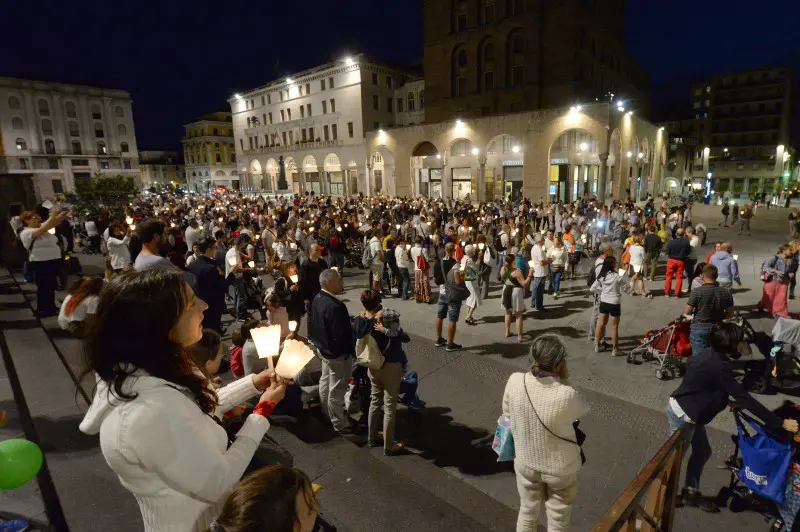 La fiaccolata per la libertà di scelta in tema di vaccini