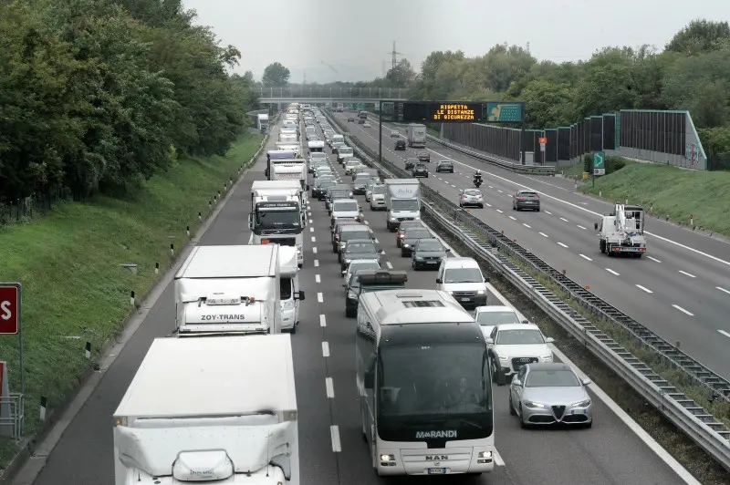 La coda in autostrada A4