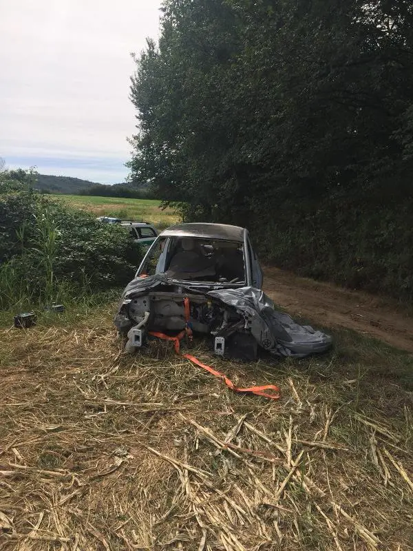 L'auto rubata recuperata a Calvagese