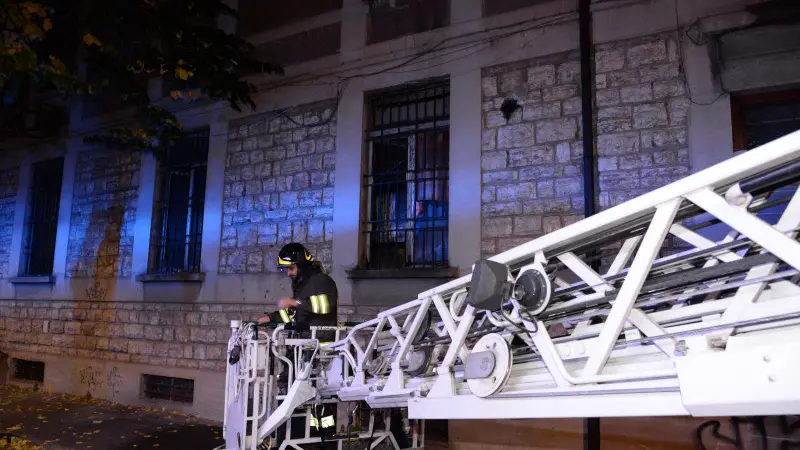 L'incendio in via Eritrea