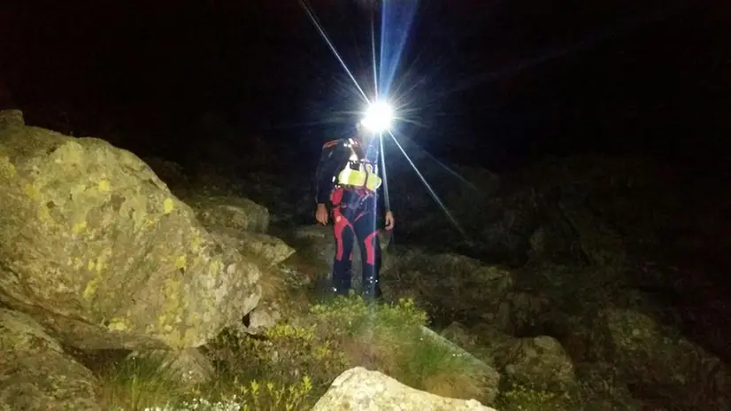 L'intervento del soccorso alpino a Ceto