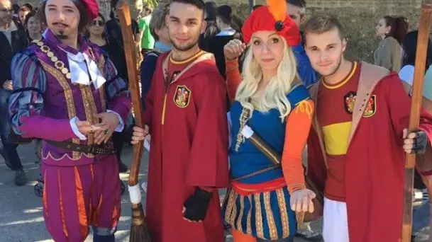 Un gruppo di cosplayer bresciani a Lucca Comics