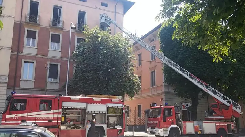 L'intervento dei vigili del fuoco