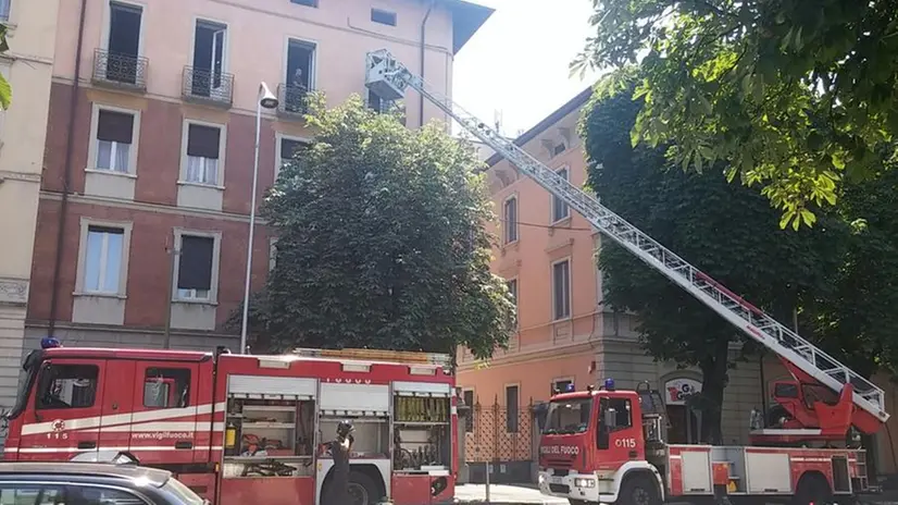 L'intervento dei vigili del fuoco