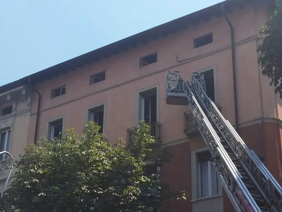 L'intervento dei vigili del fuoco