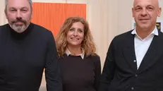 Da sinistra: Mauro Dotti (dir. generale), Claudia Berbiero (resp.Brescia) e Maurizio Morelli (resp. comm. Brescia)