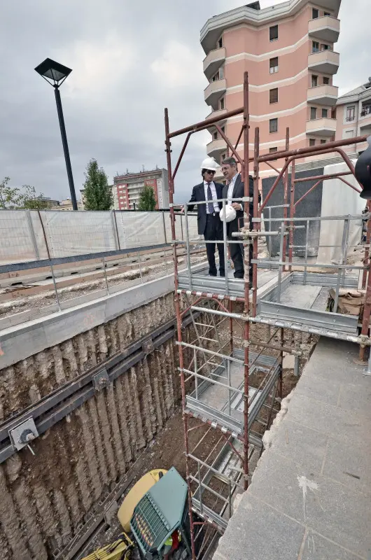 L'area tra il sottopasso Tav e la stazione metro dove ci saranno i lavori