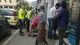 I soccorritori in via Galilei