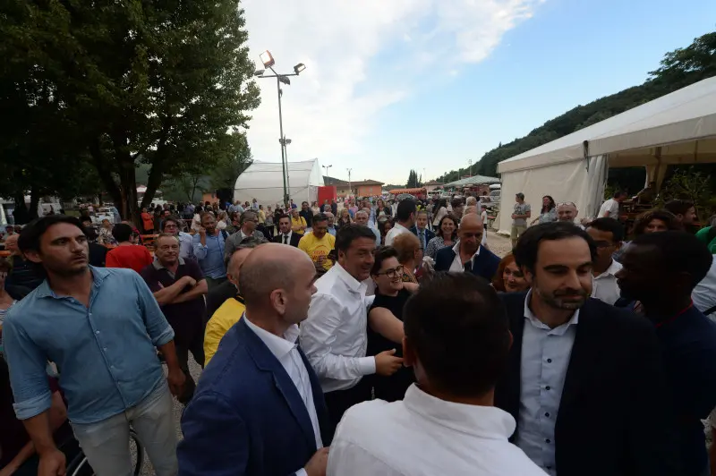 Renzi alla festa dell'Unità di Botticino