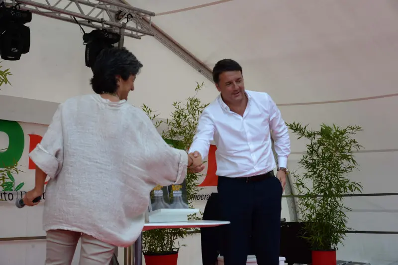 Renzi alla festa dell'Unità di Botticino