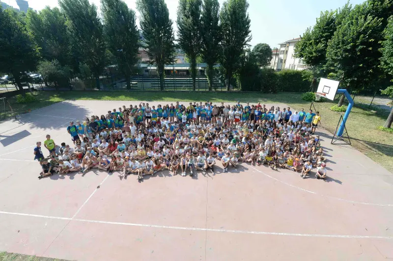 I ragazzi del grest di Montichiari