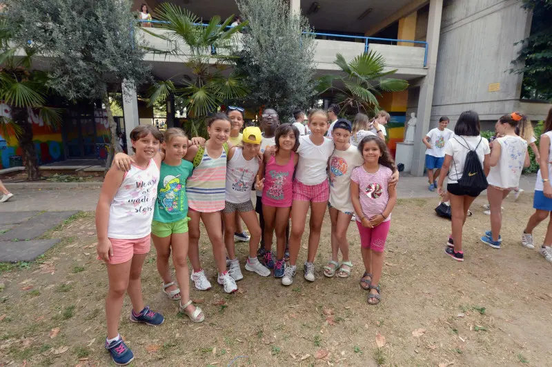 I ragazzi del grest di Montichiari