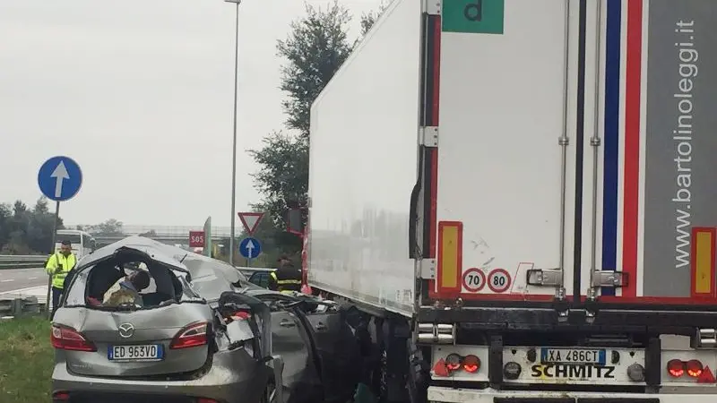 Tragico schianto in A21: morta una bimba di 3 anni
