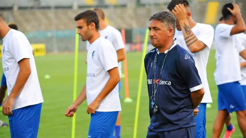 Il raduno del Brescia calcio