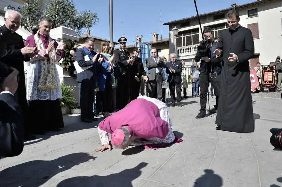 Monsignor Tremolada è arrivato a Brescia: prima tappa a Urago d'Ogllio