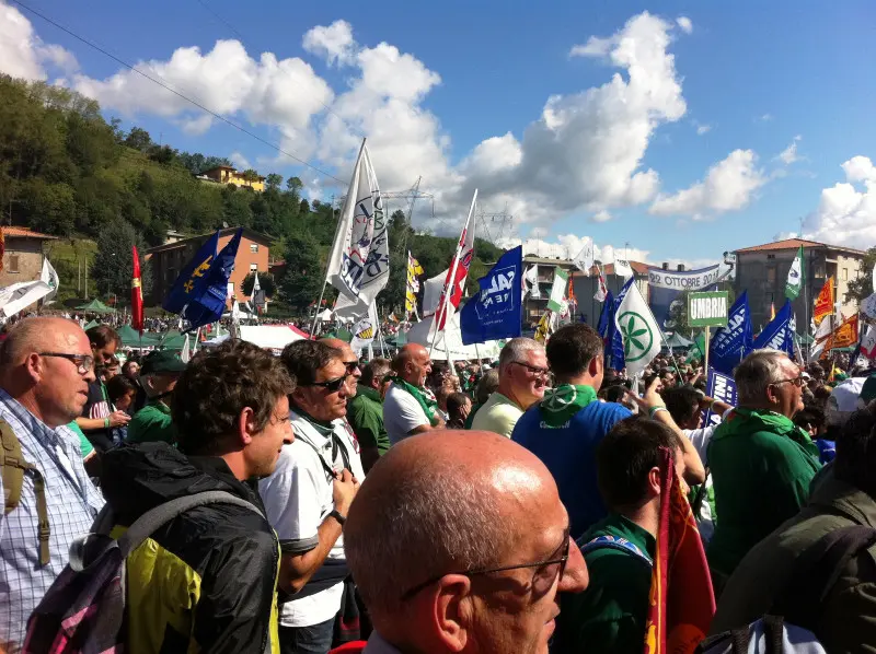I bresciani a Pontida per il raduno della Lega Nord