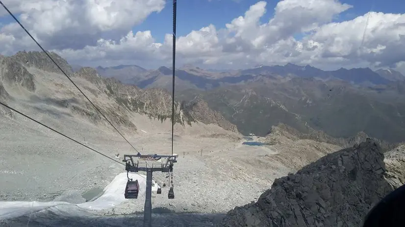 Quel che resta del Ghiacciaio Presena