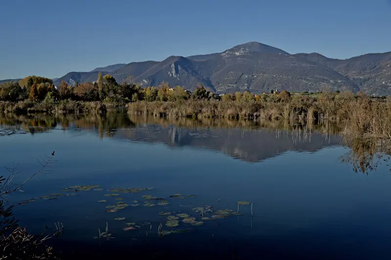 La riserva naturale delle Torbiere in autunno