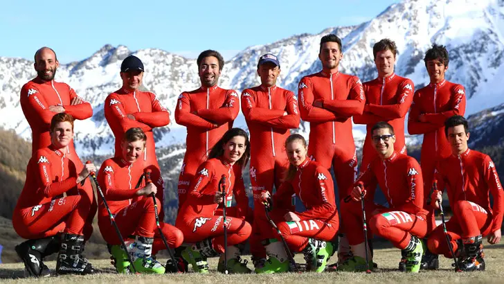 Atleti della Nazionale azzurra di sci d'erba