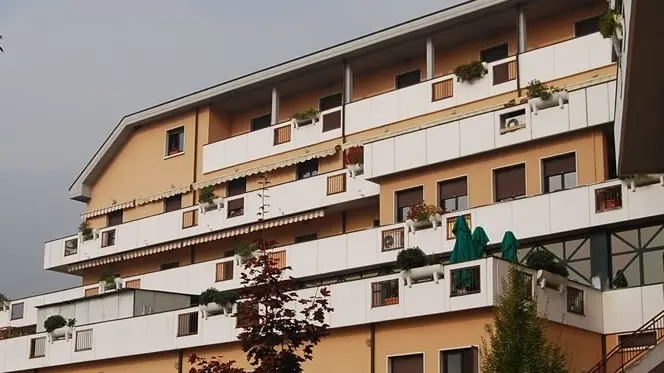 La struttura. Uno scorcio della Rsa «Le Rondini»
