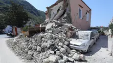 I danni provocati dal terremoto del 2017 - © www.giornaledibrescia.it