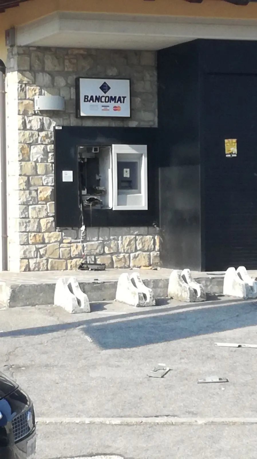Il bancomat saltato a Calvisano