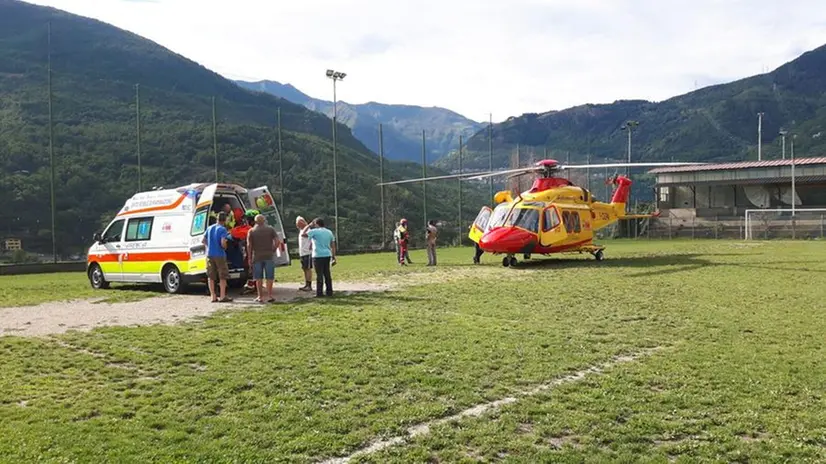 bimba investita a Grevo