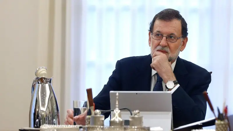 Il premier spagnolo Mariano Rajoy - Foto Ansa/Epa Cesar P. Sendra