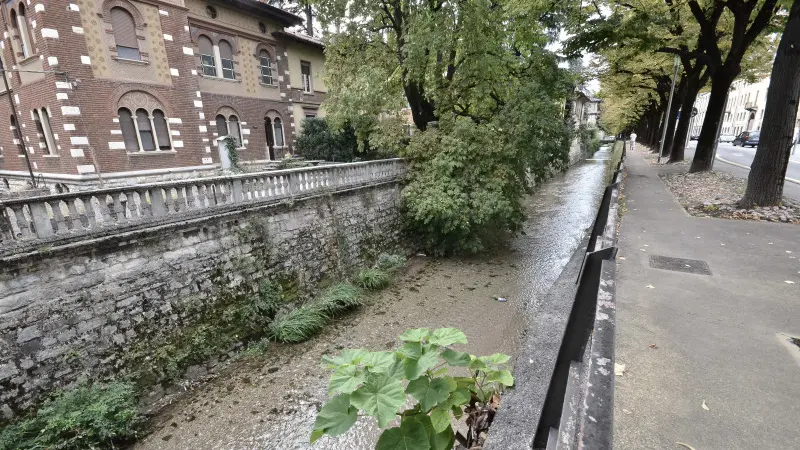 Uno dei canali sotto indagine a Brescia