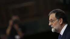 Mariano Rajoy in Parlamento - Foto Ansa/Epa Javier Lizon