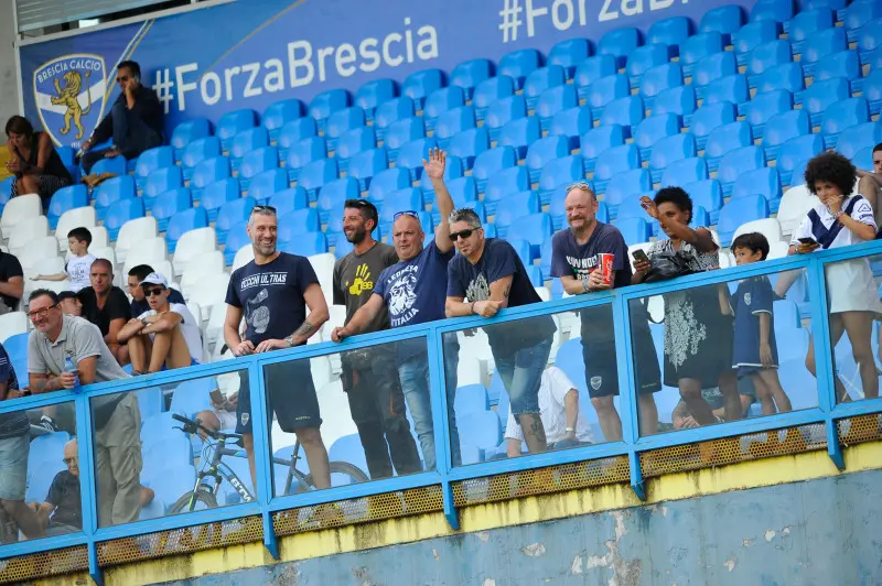 Il raduno del Brescia calcio