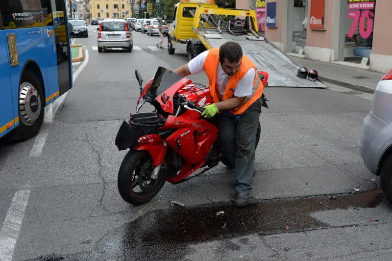 L'incidente in via Milano