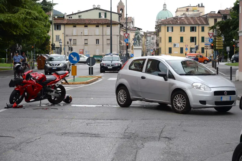 L'incidente in via Milano