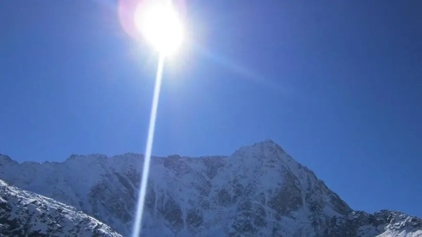 La vetta. La parete nord del monte Adamello