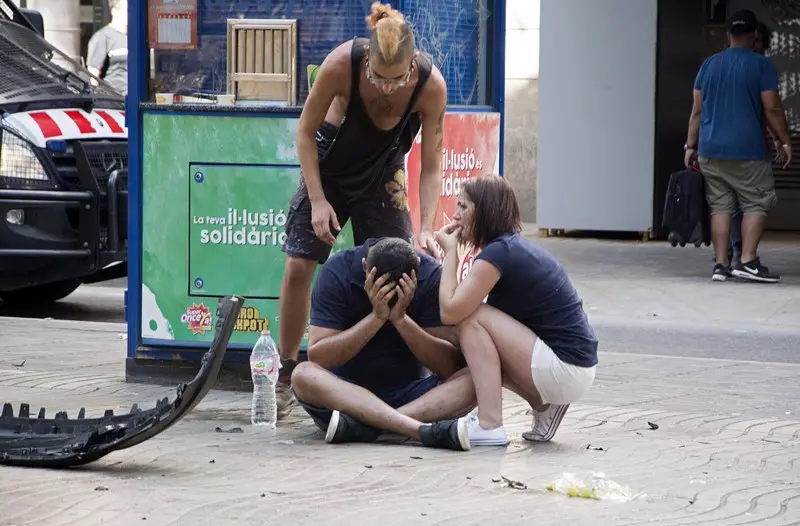 Le persone ferite nell'attentato di Barcellona