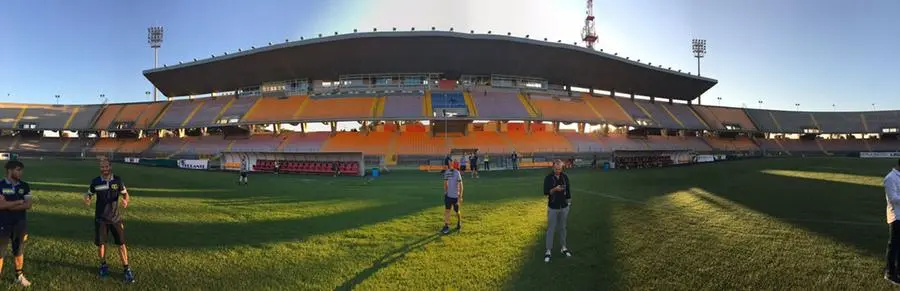 I giocatori del Ciliverghe al Via del Mare