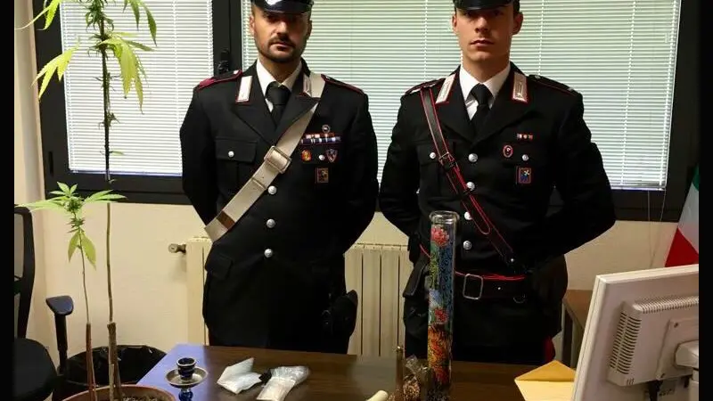 La droga, il denaro e i telefoni sequestrati dai Carabinieri - © www.giornaledibrescia.it
