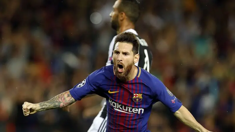 Messi ha segnato una doppietta - Foto Ansa/Alberto Estevez