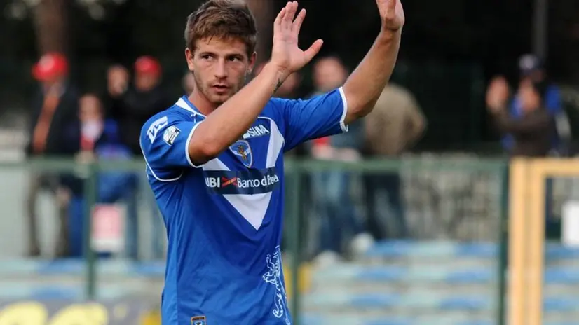 Cavallo di ritorno. Gaetano Berardi, ex rondinella, e con Cellino già a Leeds - Foto Reporter Zanardelli © www.giornaledibrescia.it