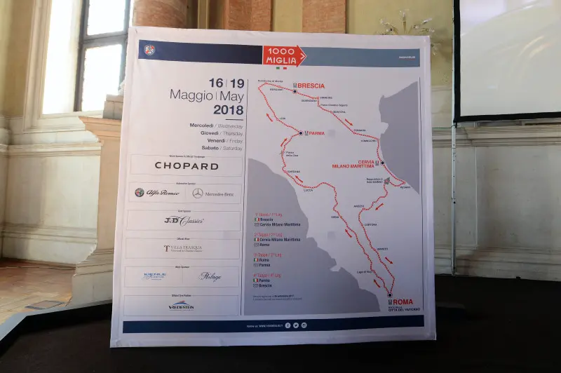 Mille miglia 2018, la presentazione