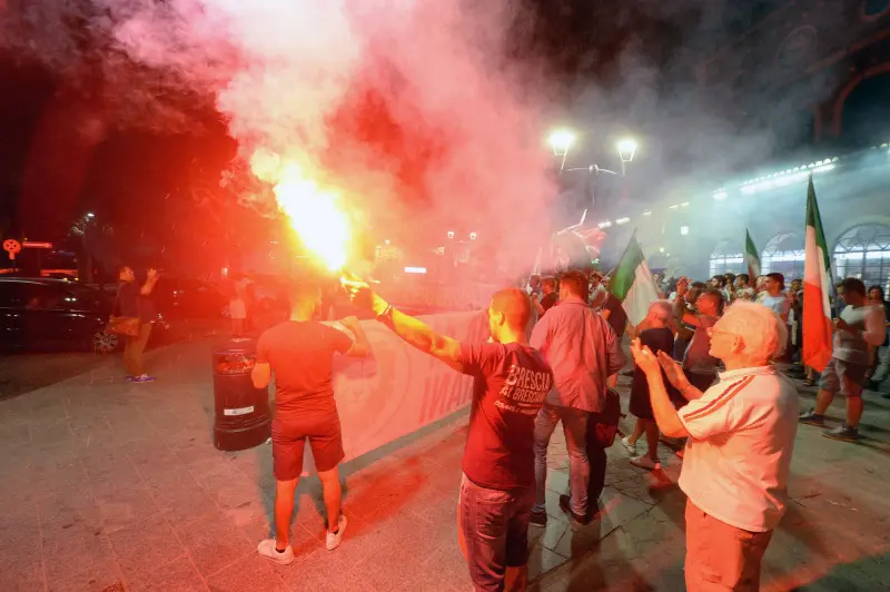 La manifestazione di ieri in Stazione a Brescia