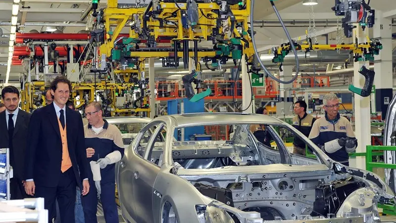 Una linea di produzione della Fiat Chrysler