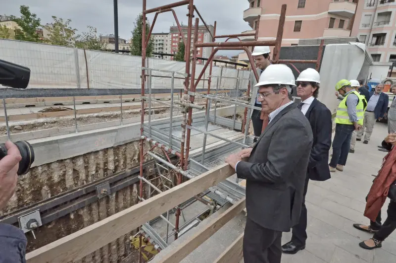 L'area tra il sottopasso Tav e la stazione metro dove ci saranno i lavori