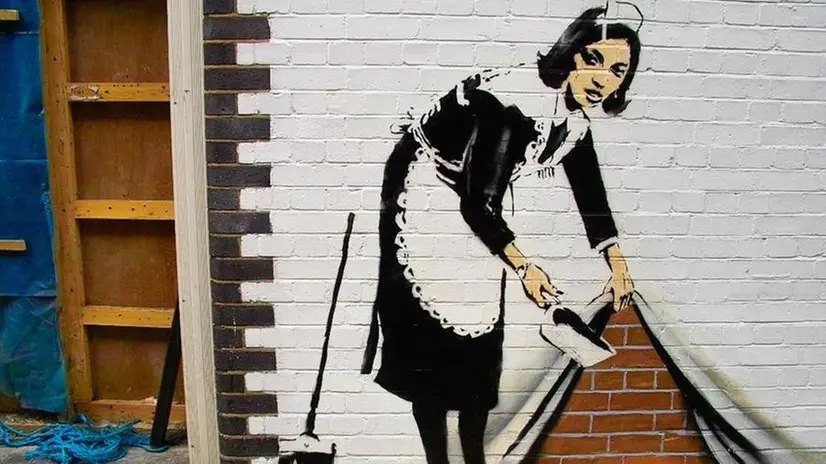 Sweeper di Bansky - © www.giornaledibrescia.it