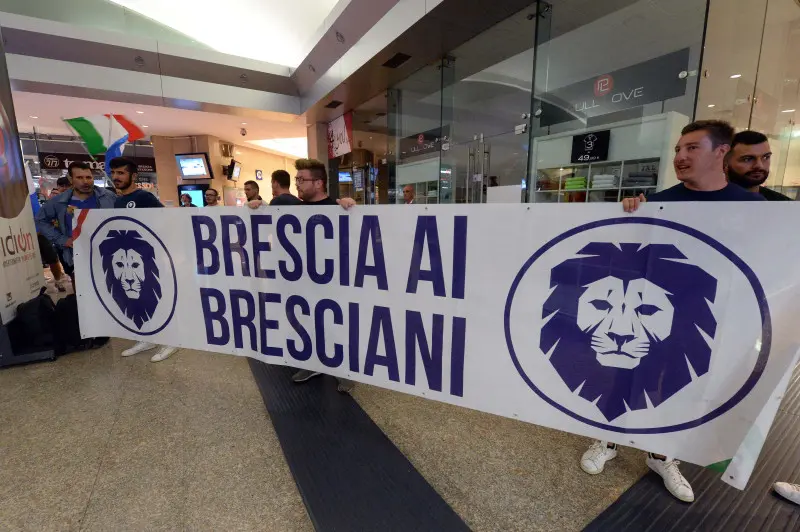 La manifestazione di ieri in Stazione a Brescia