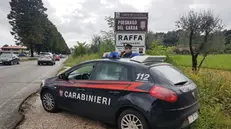 Carabinieri durante un controllo a Raffa di Puegnago - © www.giornaledibrescia.it