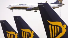 Aerei Ryanair a Dublino - Foto Ansa/Epa Andy Rain